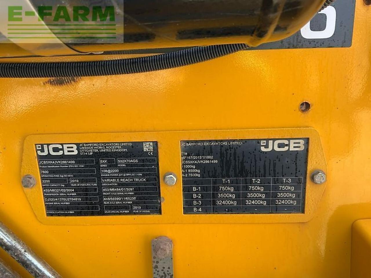 Teleskoplastere JCB 532-70 agri super telehandler (st22737): bilde 18