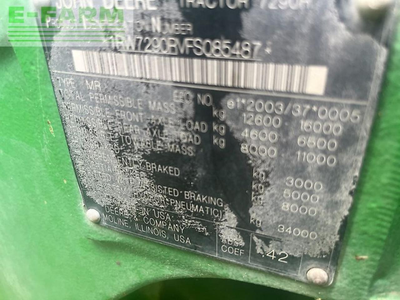 John Deere 7290r - Traktor: bilde 1 John Deere 7290r - Traktor: bilde 1