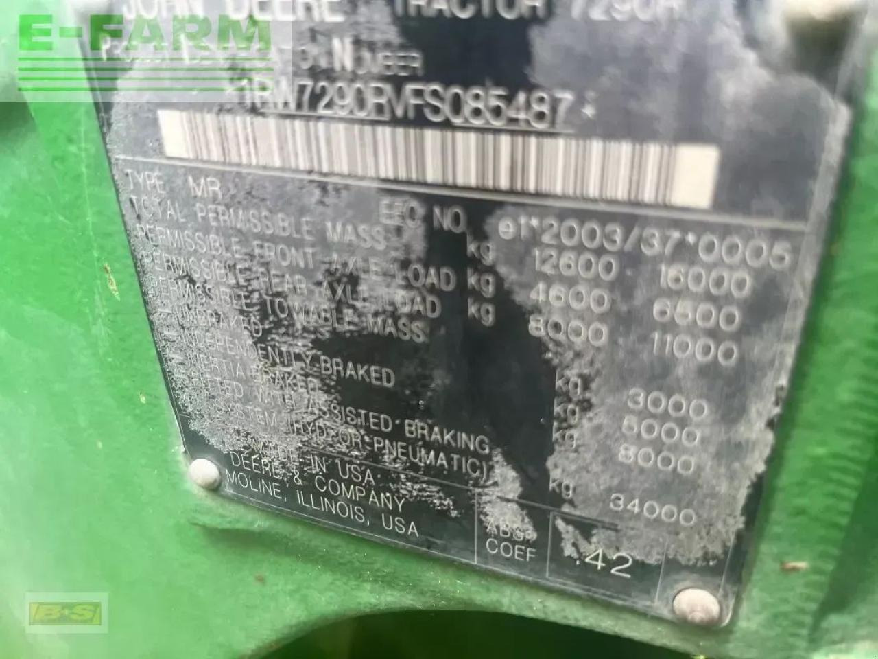 John Deere 7290r - Traktor: bilde 1 John Deere 7290r - Traktor: bilde 1