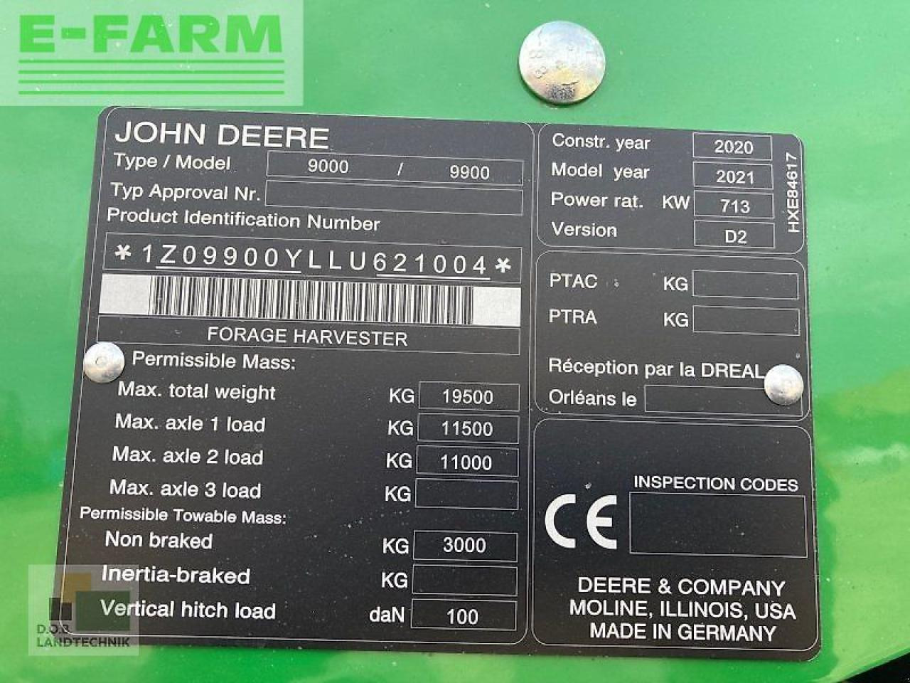John Deere 9900 i - Forhøster: bilde 5 John Deere 9900 i - Forhøster: bilde 5