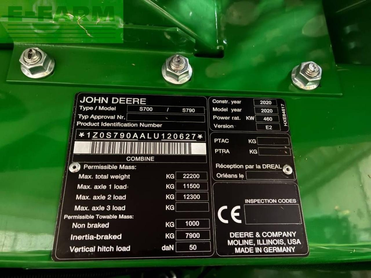 John Deere s 790i - Skurtresker: bilde 4 John Deere s 790i - Skurtresker: bilde 4
