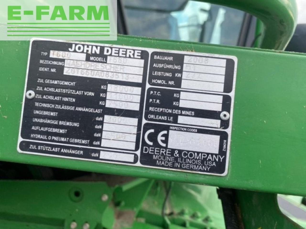 John Deere t660 - Skurtresker: bilde 5 John Deere t660 - Skurtresker: bilde 5
