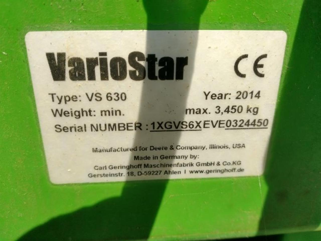 John Deere vs630 variostar 9,5m - Skjærebord: bilde 5 John Deere vs630 variostar 9,5m - Skjærebord: bilde 5