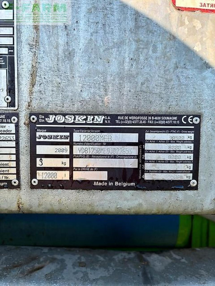 Joskin güllefass 12000liter modulo2 - Gjødselutstyr: bilde 5 Joskin güllefass 12000liter modulo2 - Gjødselutstyr: bilde 5