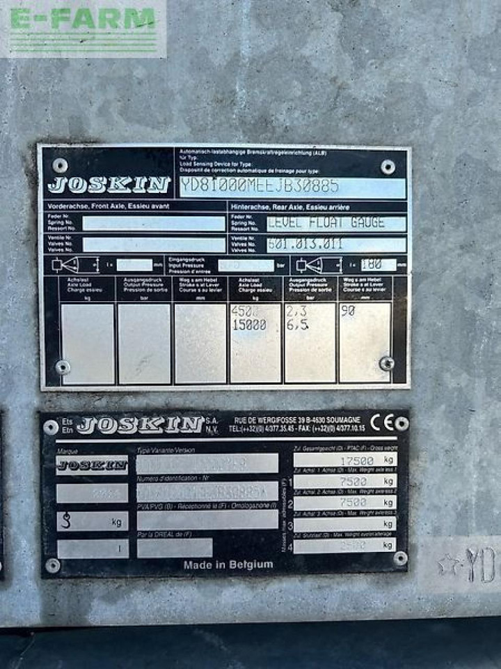 Joskin modulo 2 10000 meb - Gjødselutstyr: bilde 5 Joskin modulo 2 10000 meb - Gjødselutstyr: bilde 5