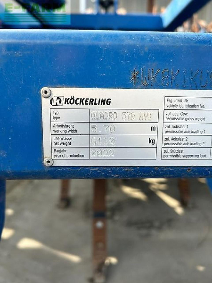 Köckerling quadro 570 - Kultivator: bilde 2 Köckerling quadro 570 - Kultivator: bilde 2