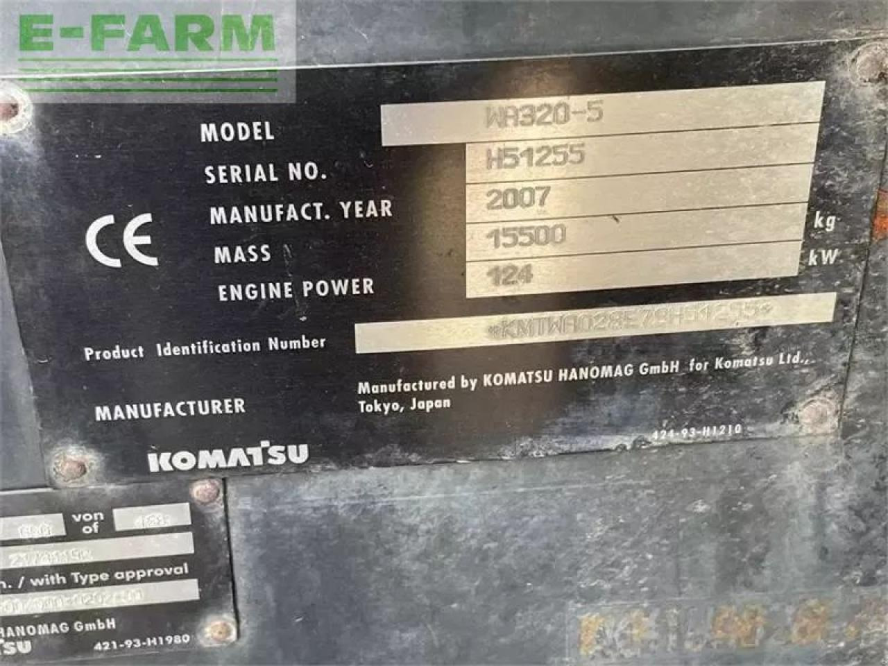 Komatsu wa320-5 - Minigraver: bilde 5 Komatsu wa320-5 - Minigraver: bilde 5