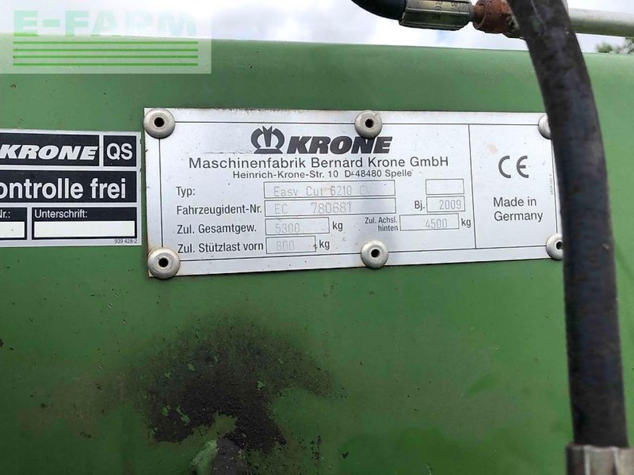 Krone easy cut 6210 cv - Slåmaskin: bilde 5 Krone easy cut 6210 cv - Slåmaskin: bilde 5