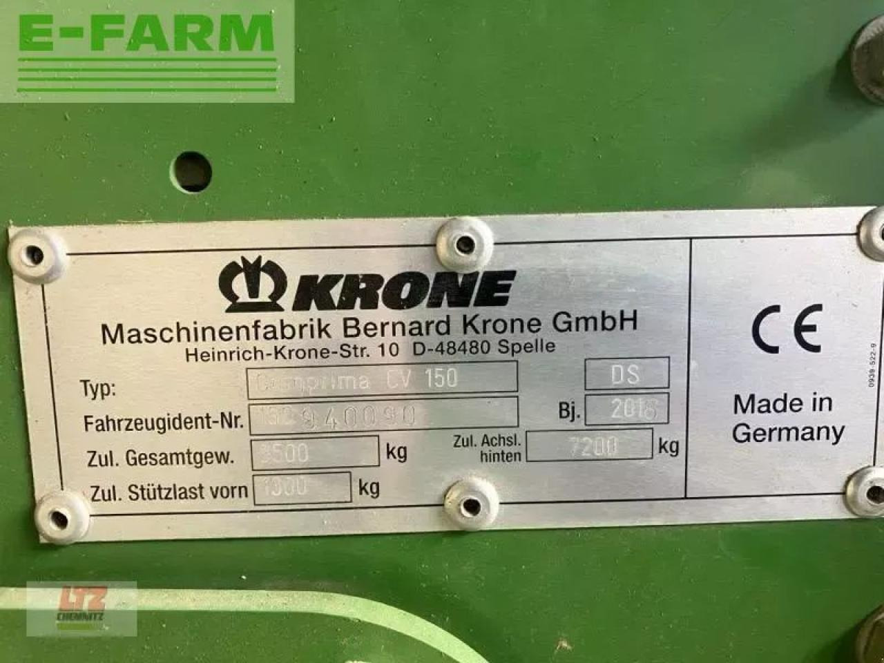 Firkantpresse Krone gebr. comprima cv150xc presse: bilde 10