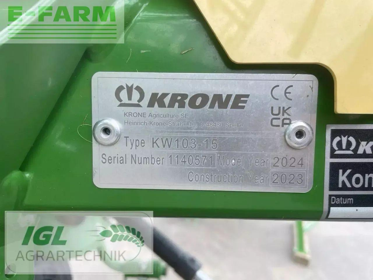 Krone vendro 1020 (kw103-15) - Høyvender: bilde 4 Krone vendro 1020 (kw103-15) - Høyvender: bilde 4