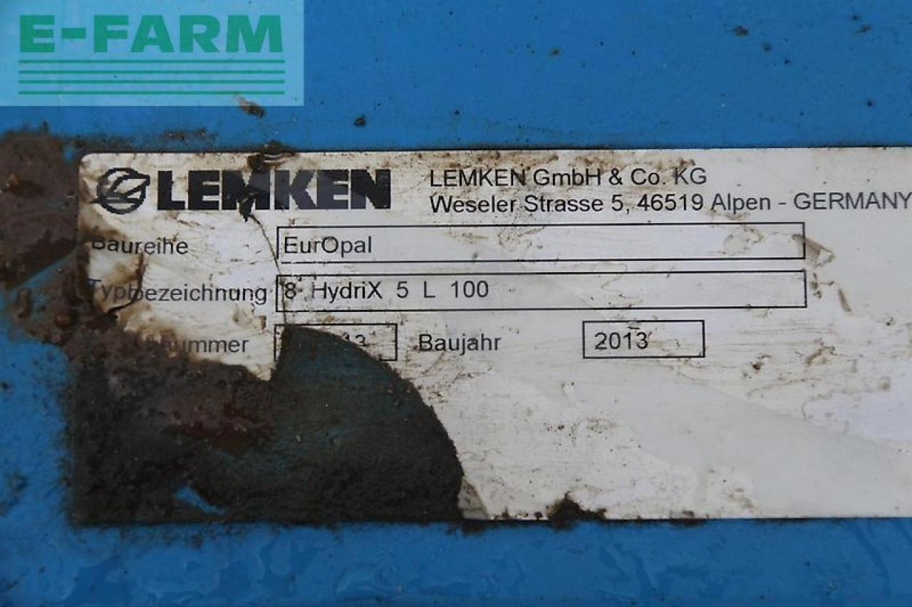 Lemken europal 8 hydrix 5 l 100 - Plog: bilde 5 Lemken europal 8 hydrix 5 l 100 - Plog: bilde 5