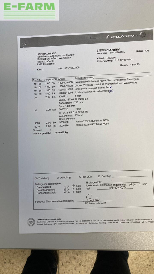 Traktor Lindner Lintrac 80: bilde 31 Traktor Lindner Lintrac 80: bilde 31