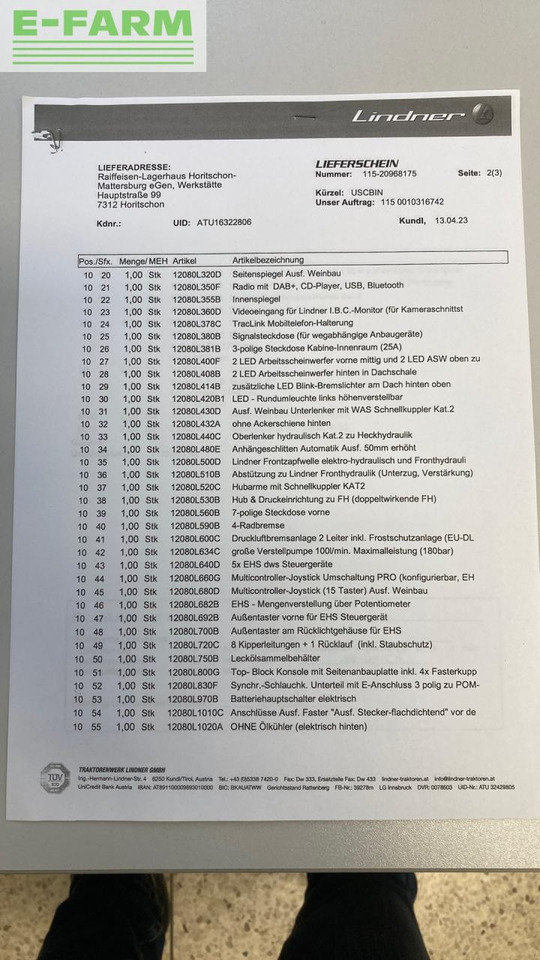 Traktor Lindner Lintrac 80: bilde 30 Traktor Lindner Lintrac 80: bilde 30