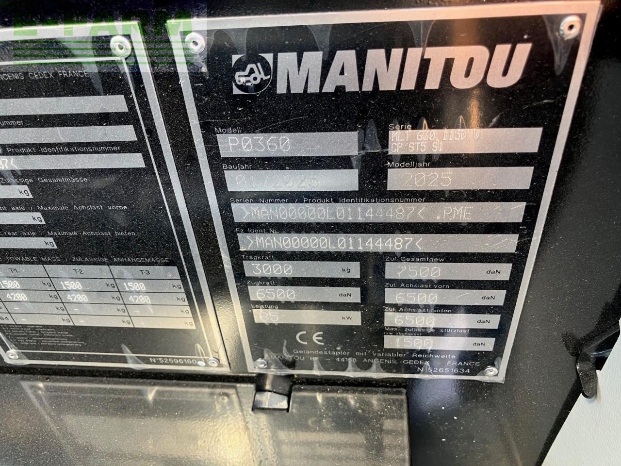 Teleskoplastere Manitou MLT 630 Classic: bilde 12