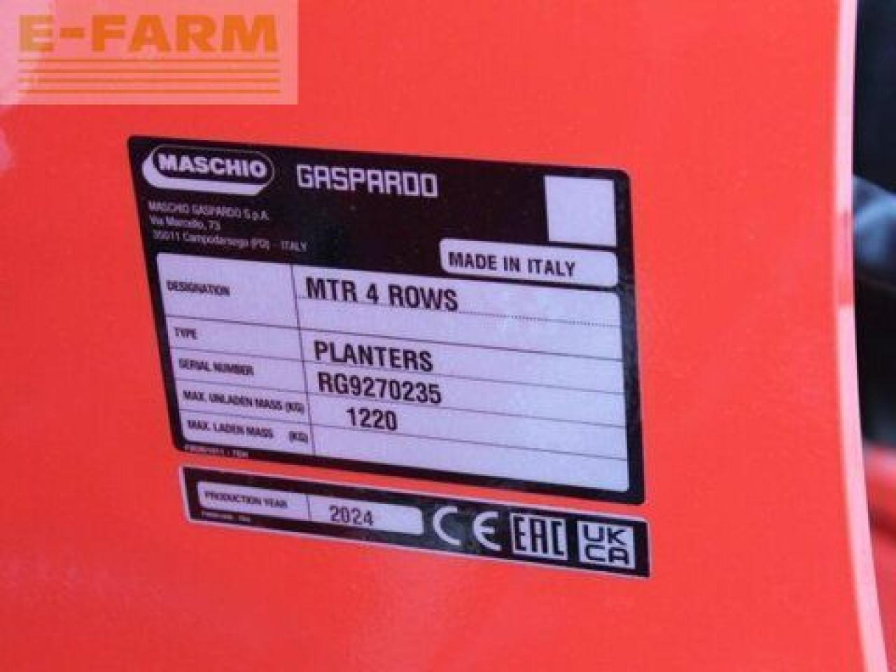 Maschio mtr 4 - Ettkorn såmaskin: bilde 2 Maschio mtr 4 - Ettkorn såmaskin: bilde 2