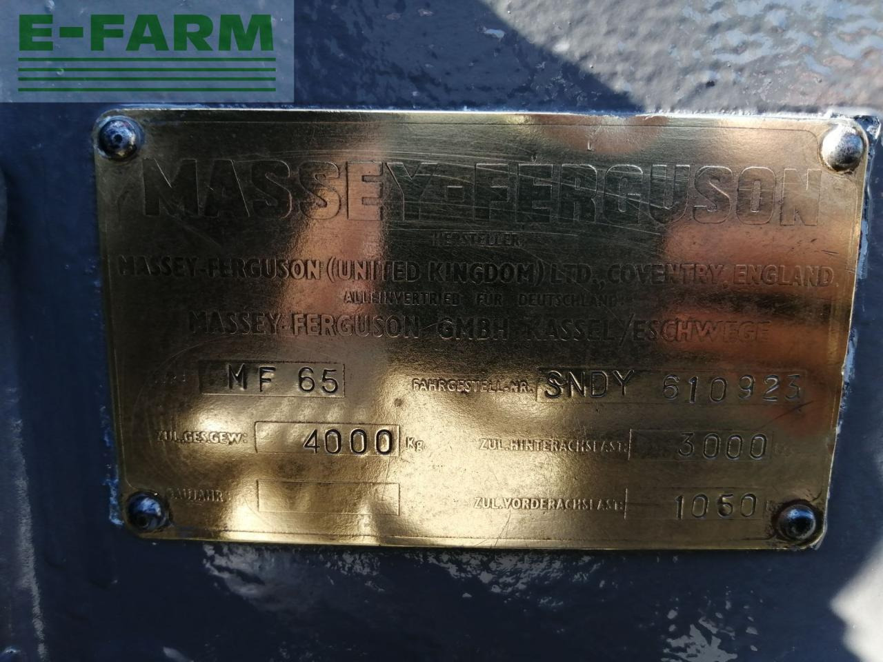 Massey Ferguson 65 - Traktor: bilde 2 Massey Ferguson 65 - Traktor: bilde 2