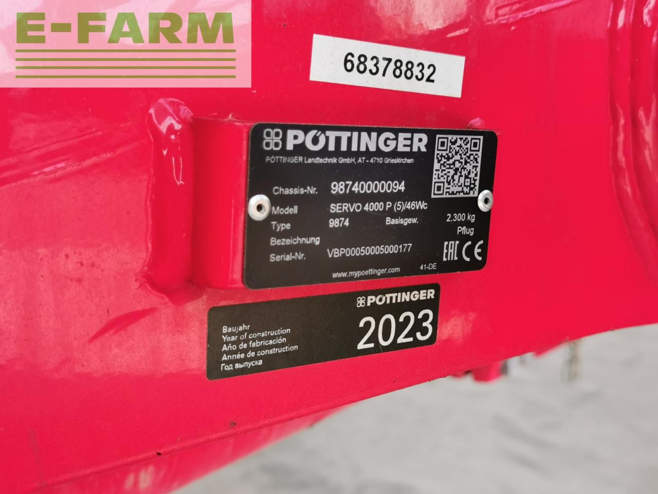 Pöttinger Servo 4000 Plus - Plog: bilde 5 Pöttinger Servo 4000 Plus - Plog: bilde 5