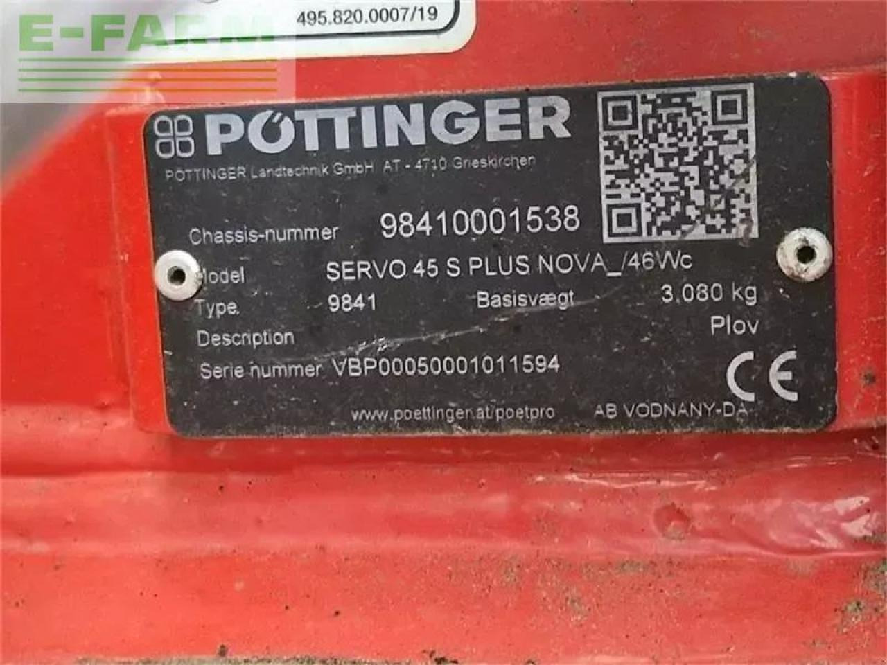 Pöttinger servo 45 s plus nova 6 furet - Plog: bilde 5 Pöttinger servo 45 s plus nova 6 furet - Plog: bilde 5