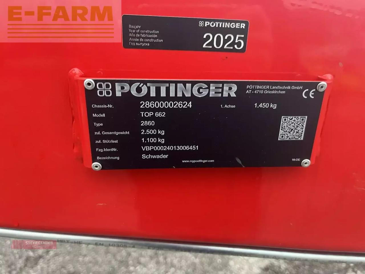 Pöttinger top 662 - Høyvender: bilde 4 Pöttinger top 662 - Høyvender: bilde 4