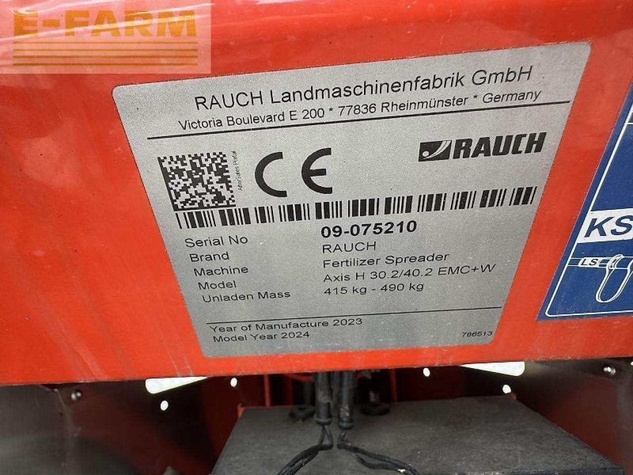 Rauch axis h 30.2 emc+w isobus - Gjødselspreder: bilde 5 Rauch axis h 30.2 emc+w isobus - Gjødselspreder: bilde 5