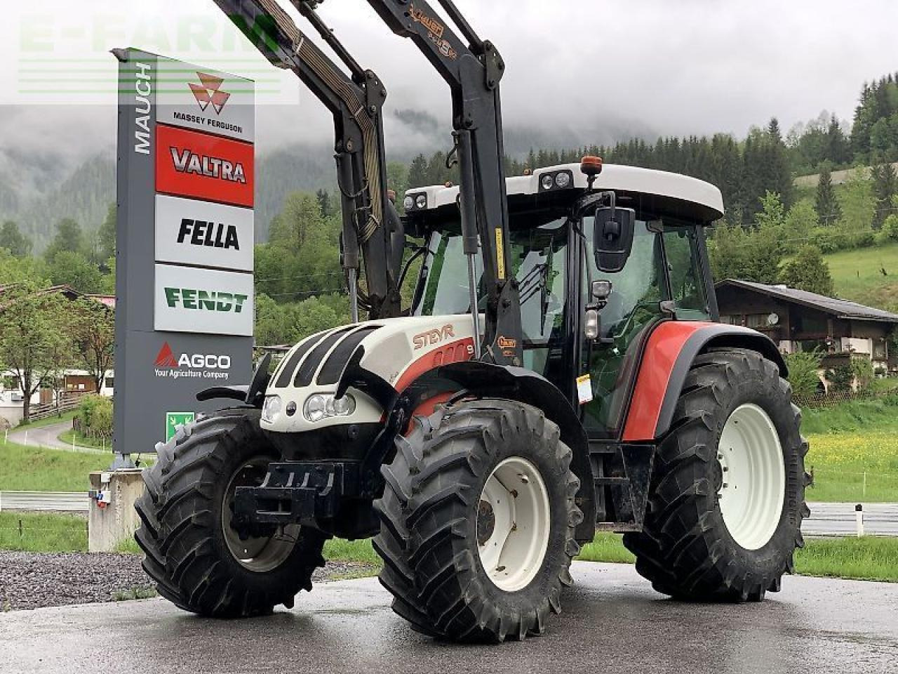 Steyr 9105 mt + hauer fl - Traktor: bilde 1 Steyr 9105 mt + hauer fl - Traktor: bilde 1