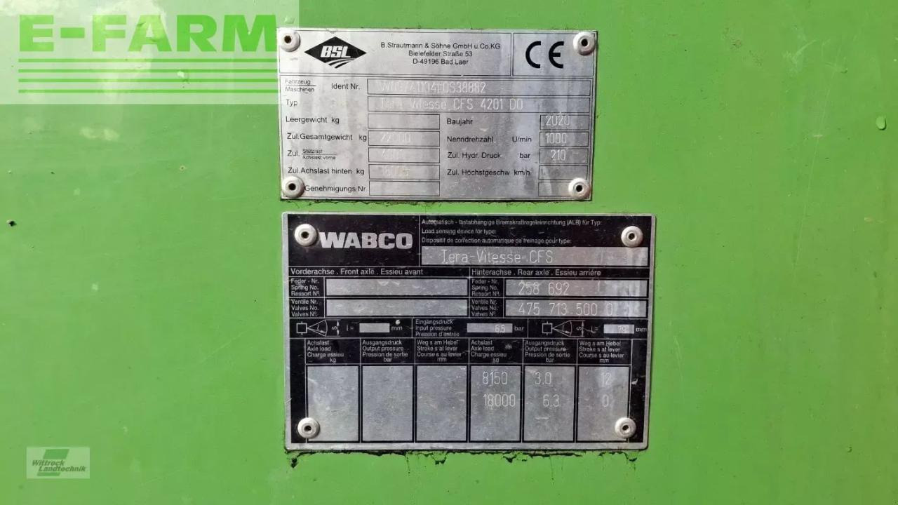 Landbruk tippvogn Strautmann tera-vitesse 4201: bilde 17