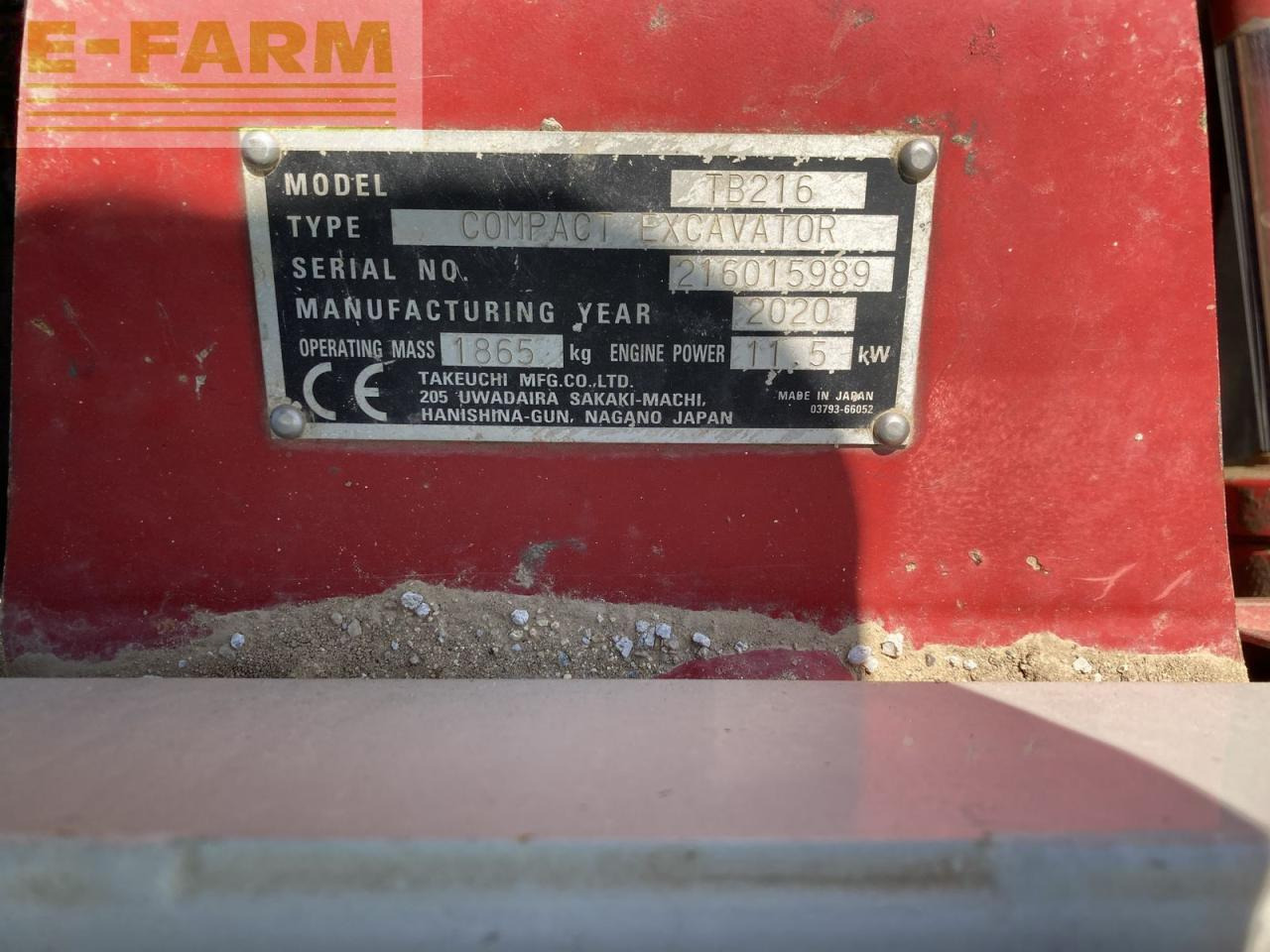 Takeuchi - Minigraver: bilde 5 Takeuchi - Minigraver: bilde 5