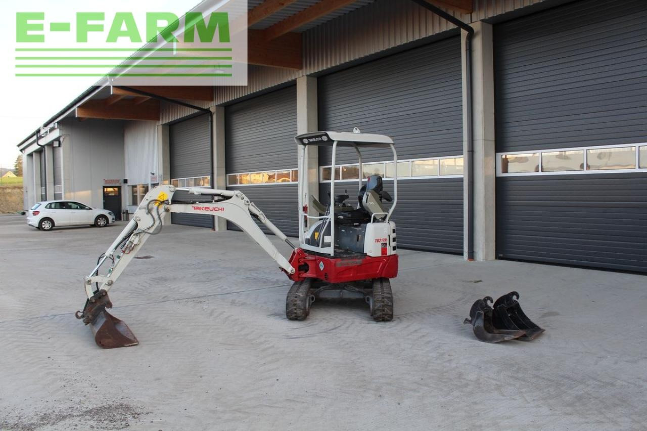 Takeuchi takeuchi tb 217 r minibagger - bagger - Minigraver: bilde 2 Takeuchi takeuchi tb 217 r minibagger - bagger - Minigraver: bilde 2