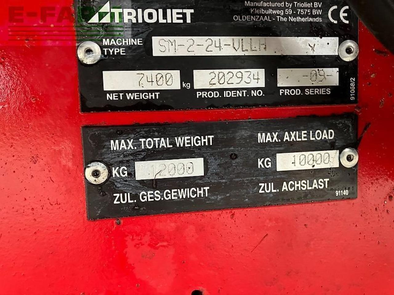 Husdyrhold-utstyr Trioliet solomix 2/2400 vlh-b: bilde 11