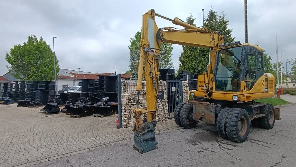 Hjulgraver Komatsu PW 140 Mobilbagger Powertilt Schnellwechsler MS 10: bilde 23