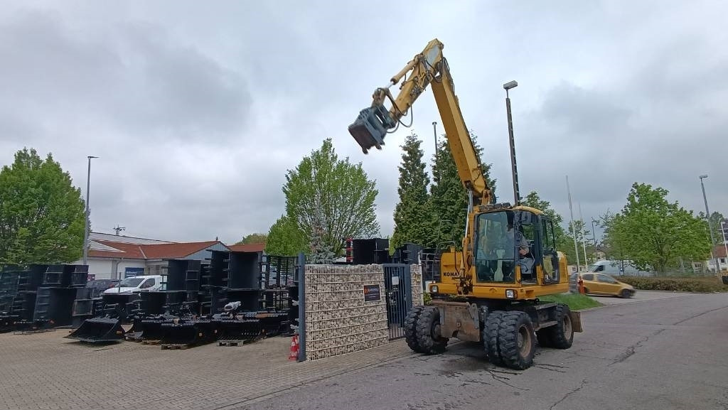 Hjulgraver Komatsu PW 140 Mobilbagger Powertilt Schnellwechsler MS 10: bilde 24