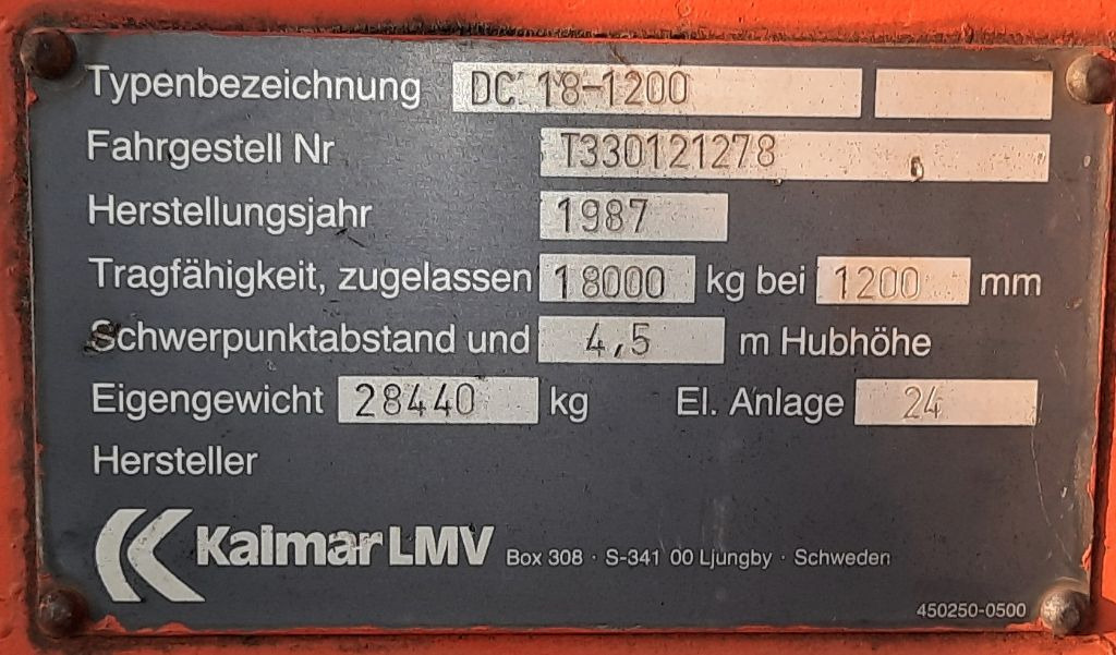 Kalmar DC18-1200 - Dieseltruck: bilde 4 Kalmar DC18-1200 - Dieseltruck: bilde 4