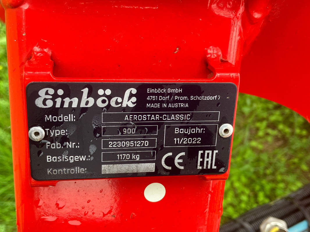 Einböck Aerostar-Classic 900 S - Gjødselutstyr: bilde 3 Einböck Aerostar-Classic 900 S - Gjødselutstyr: bilde 3