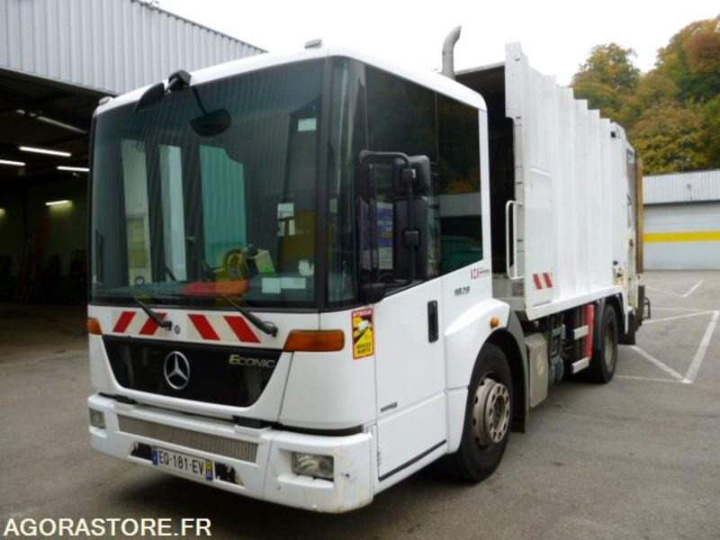 BOM ECONIC MERCEDES CABINE TYPE BUS 2007 4 places 247550kms - Søppelbil: bilde 1 BOM ECONIC MERCEDES CABINE TYPE BUS 2007 4 places 247550kms - Søppelbil: bilde 1