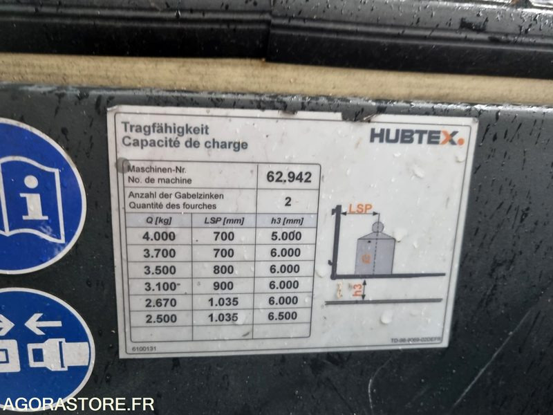 CHARIOT MULTIDIRECTIONNEL HUBTEX MQ-40 21-25 EL - 2011 - El-truck: bilde 2 CHARIOT MULTIDIRECTIONNEL HUBTEX MQ-40 21-25 EL - 2011 - El-truck: bilde 2