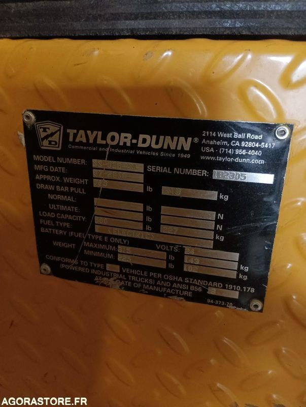 Chariot électrique TAYLOR DUNN - Bon état - 2010 - Elektrisk trekkvogn: bilde 4 Chariot électrique TAYLOR DUNN - Bon état - 2010 - Elektrisk trekkvogn: bilde 4