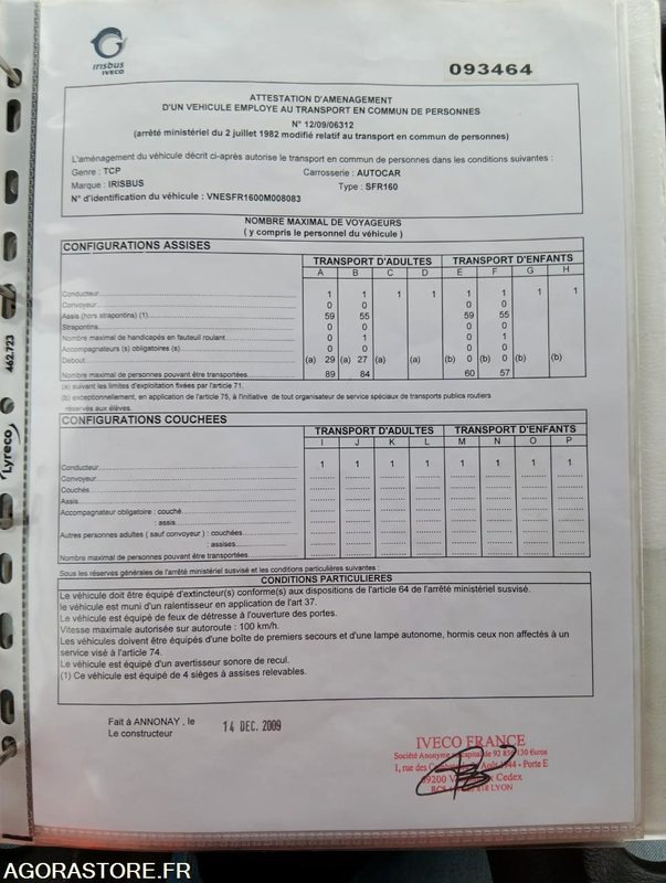 IVECO BUS CROSSWAY N°093464 - Skolebuss: bilde 3 IVECO BUS CROSSWAY N°093464 - Skolebuss: bilde 3