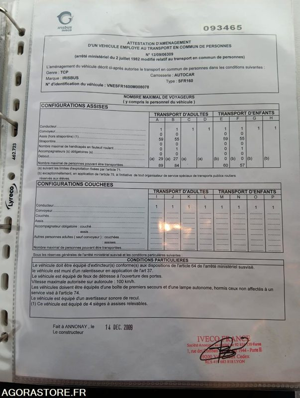 IVECO BUS CROSSWAY N°093465 - Skolebuss: bilde 5 IVECO BUS CROSSWAY N°093465 - Skolebuss: bilde 5