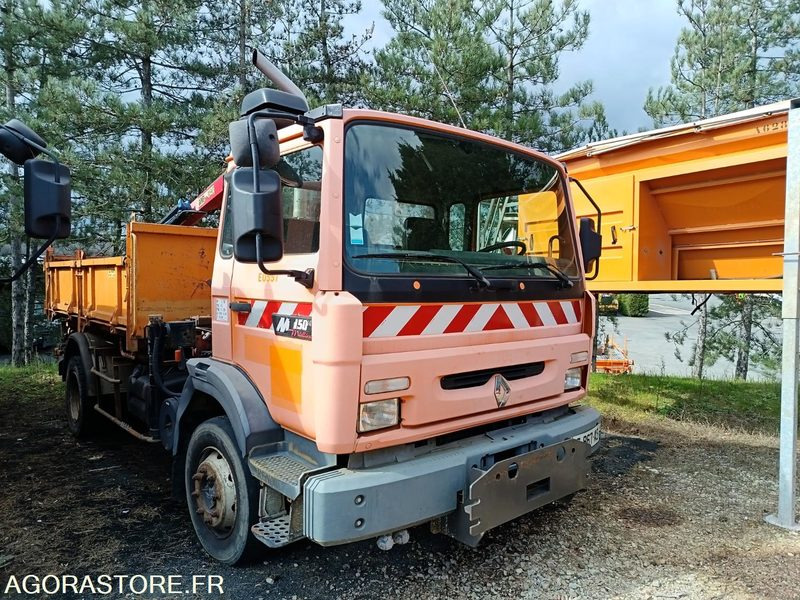 Camion Renault 16T Tribenne Grue M150/12 BC-867-AS - Lastebil: bilde 2 Camion Renault 16T Tribenne Grue M150/12 BC-867-AS - Lastebil: bilde 2