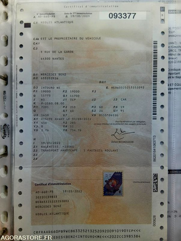 MERCEDES INTOURO N°093377 - Skolebuss: bilde 4 MERCEDES INTOURO N°093377 - Skolebuss: bilde 4