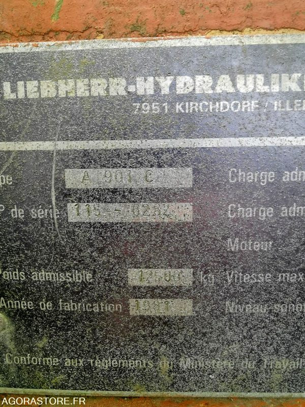 Gravemaskin PELLE GRUE LIEBHERR A901C - 1981: bilde 7