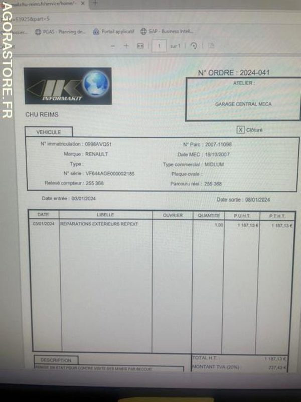 POID LOURD RENAULT MIDLUM - Lastebil med kjøl: bilde 5 POID LOURD RENAULT MIDLUM - Lastebil med kjøl: bilde 5