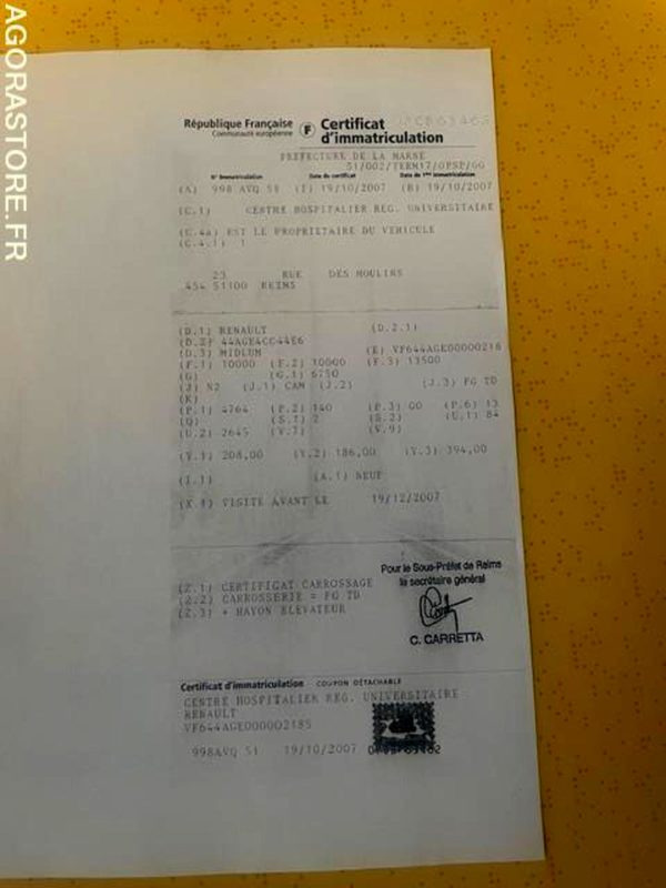 POID LOURD RENAULT MIDLUM - Lastebil med kjøl: bilde 4 POID LOURD RENAULT MIDLUM - Lastebil med kjøl: bilde 4