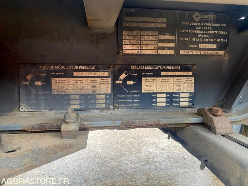 REMORQUE SAMRO PORTE CAISSON - Semitrailer: bilde 4 REMORQUE SAMRO PORTE CAISSON - Semitrailer: bilde 4