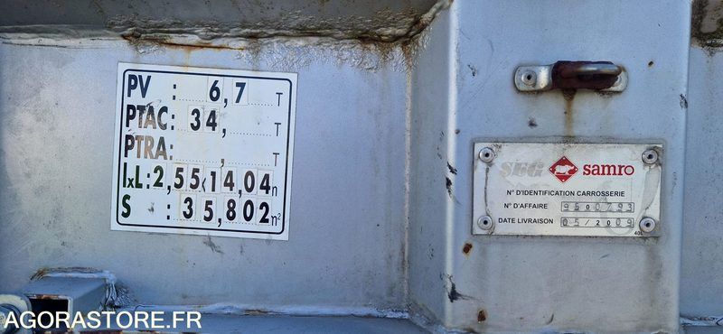 Remorque 3 essieux SAMRO - Semitrailer: bilde 4 Remorque 3 essieux SAMRO - Semitrailer: bilde 4