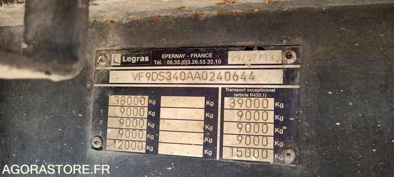 SREM LEGRAS 34T - AT860CD - Semitrailer: bilde 5 SREM LEGRAS 34T - AT860CD - Semitrailer: bilde 5