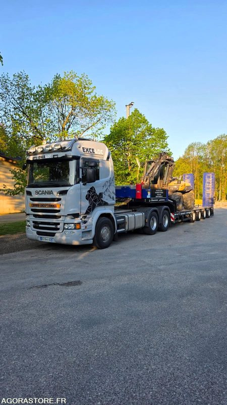CAMION TRACTEUR 6X4 SCANIA R730 V8 2014 440 000 KM PTRA 150T + PORTE ENGINS FAYM - Trekkvogn: bilde 1 CAMION TRACTEUR 6X4 SCANIA R730 V8 2014 440 000 KM PTRA 150T + PORTE ENGINS FAYM - Trekkvogn: bilde 1