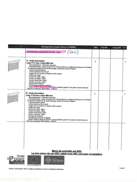 Volets roulants solaires HEROAL - Verktøy/ Utstyr: bilde 4 Volets roulants solaires HEROAL - Verktøy/ Utstyr: bilde 4