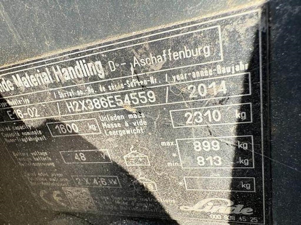 El-truck Linde E16-02: bilde 7 El-truck Linde E16-02: bilde 7