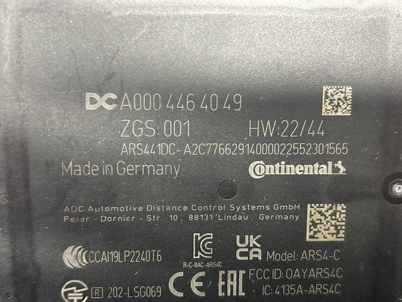 Mercedes-Benz radar sensor, distronic - Sensor for Lastebil: bilde 4 Mercedes-Benz radar sensor, distronic - Sensor for Lastebil: bilde 4